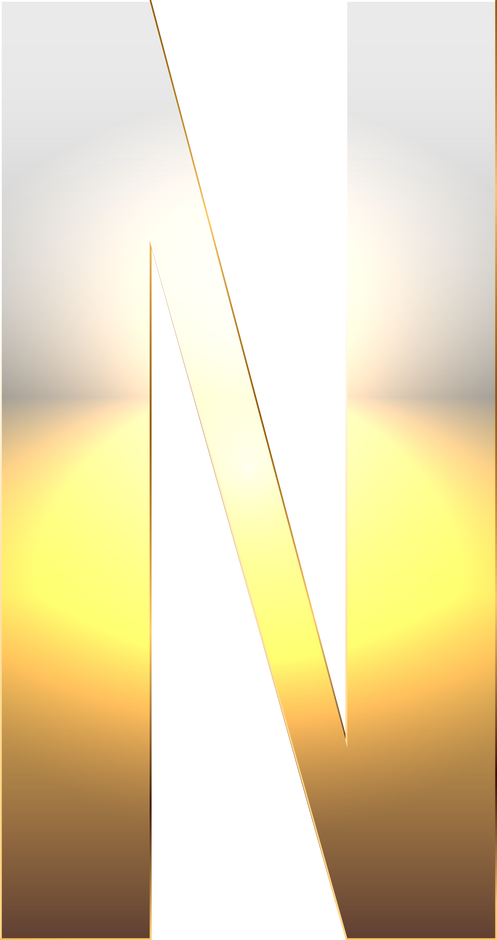 Golden Letter N
