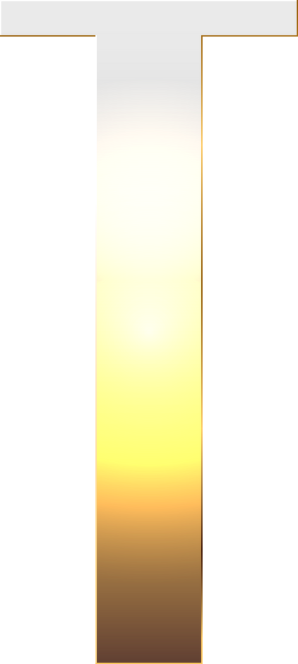 Golden Letter T